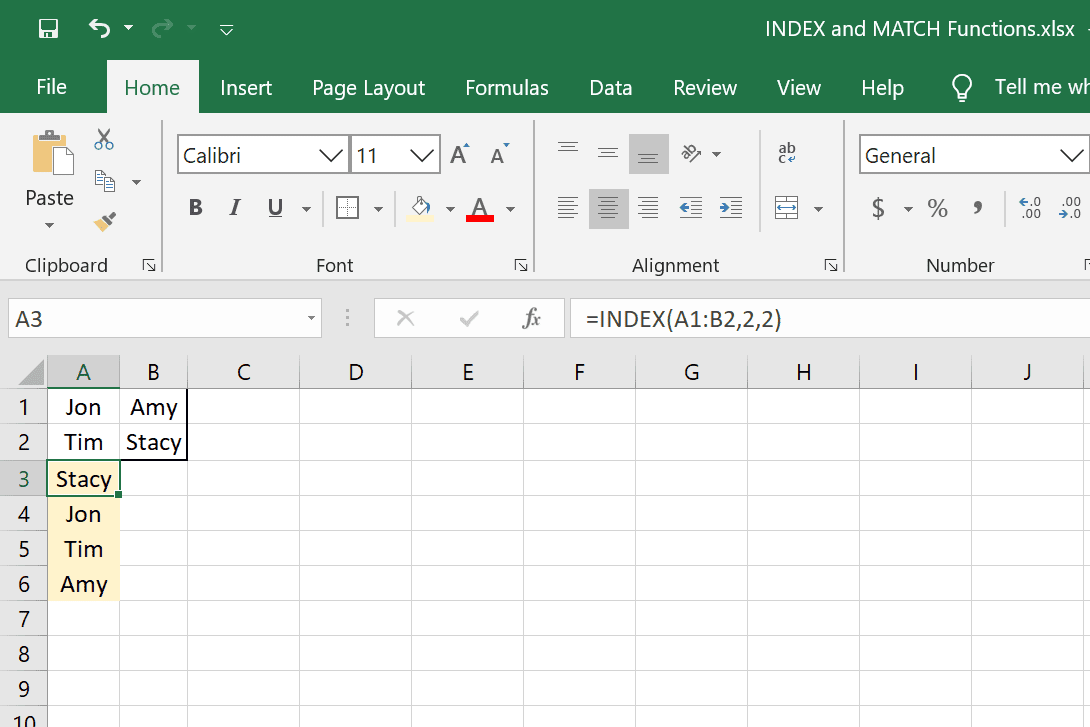 Hàm INDEX trong Excel, hướng dẫn và cách sử dụng 2