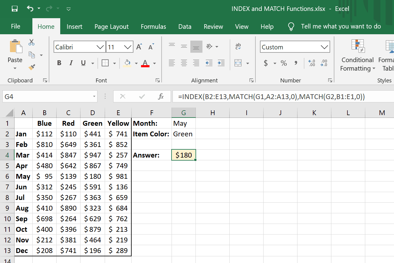 Hàm INDEX trong Excel, hướng dẫn và cách sử dụng 3