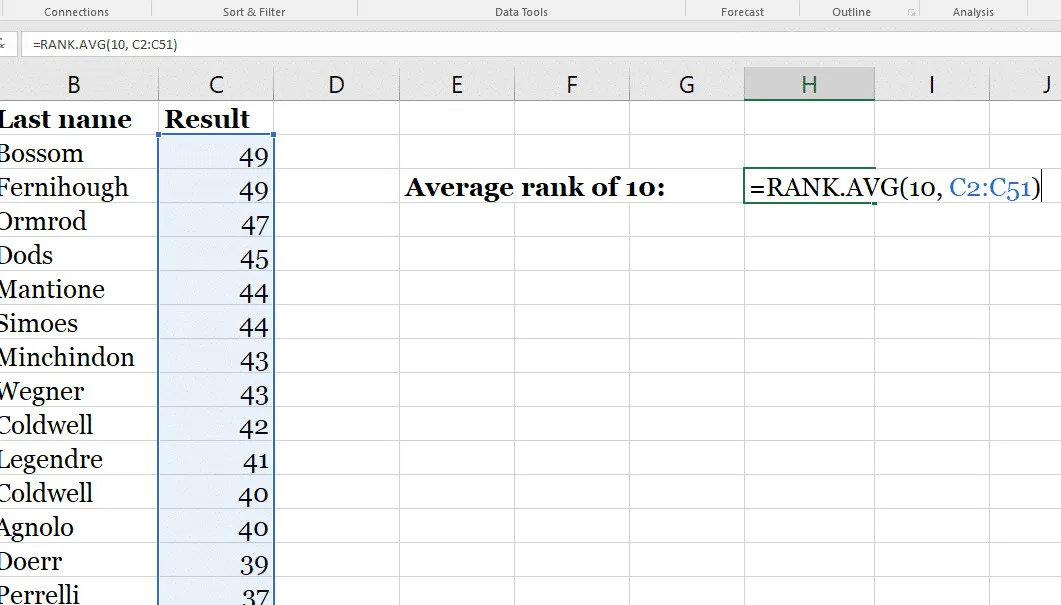 Hàm RANK trong Excel hỗ trợ như thế nào trong việc xử lý bảng tính 2