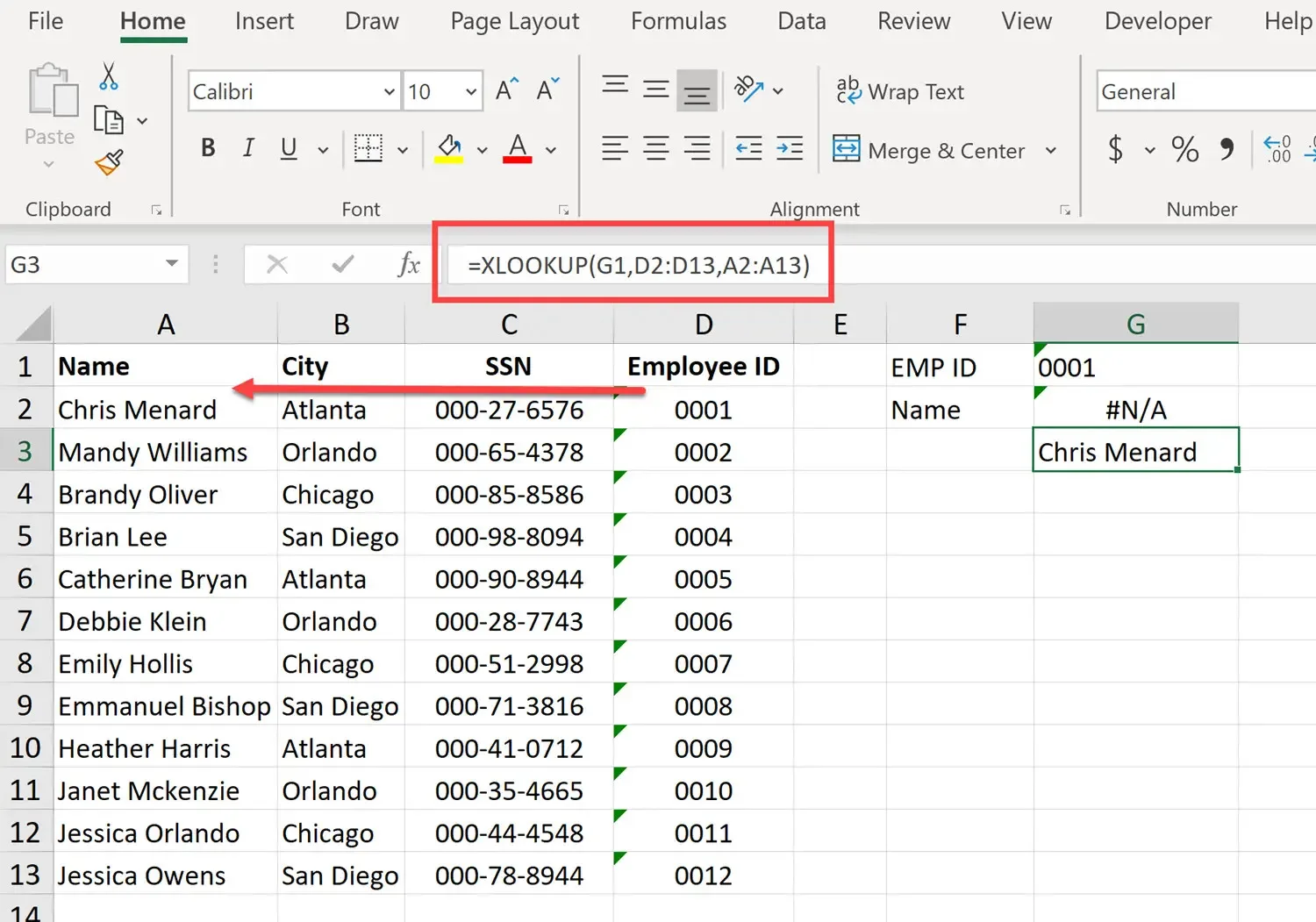 Hàm XLOOKUP trong Excel là gì Cách sử dụng hàm XLOOKUP 4