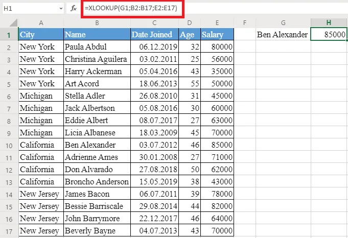 Hàm XLOOKUP trong Excel là gì Cách sử dụng hàm XLOOKUP 2