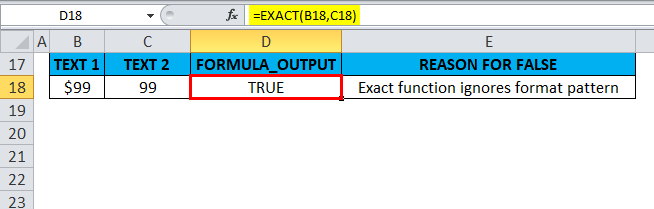 Hướng dẫn sử dụng hàm EXACT trong Excel 2