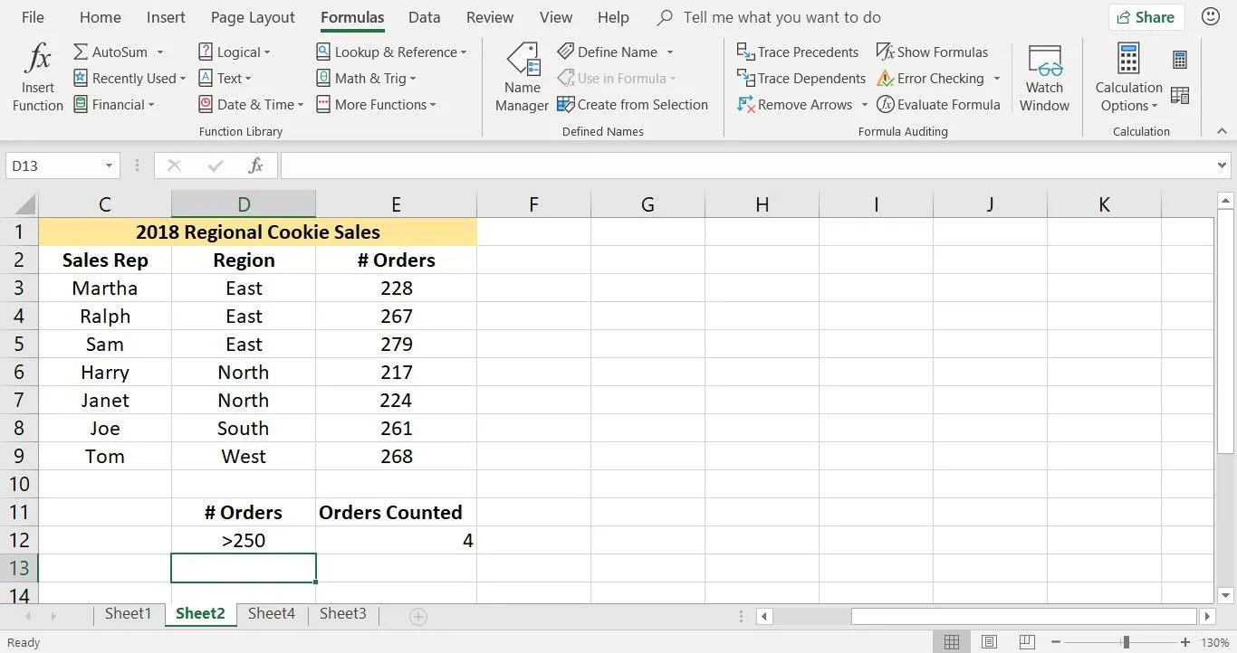 Những mẹo khiến hàm COUNT trong Excel trở nên quan trọng 2