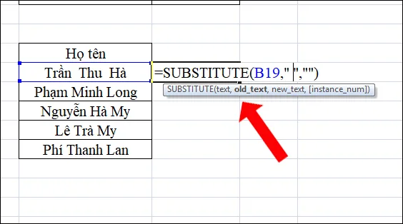 Những thứ cần lưu ý về hàm SUBSTITUTE trong Excel 4