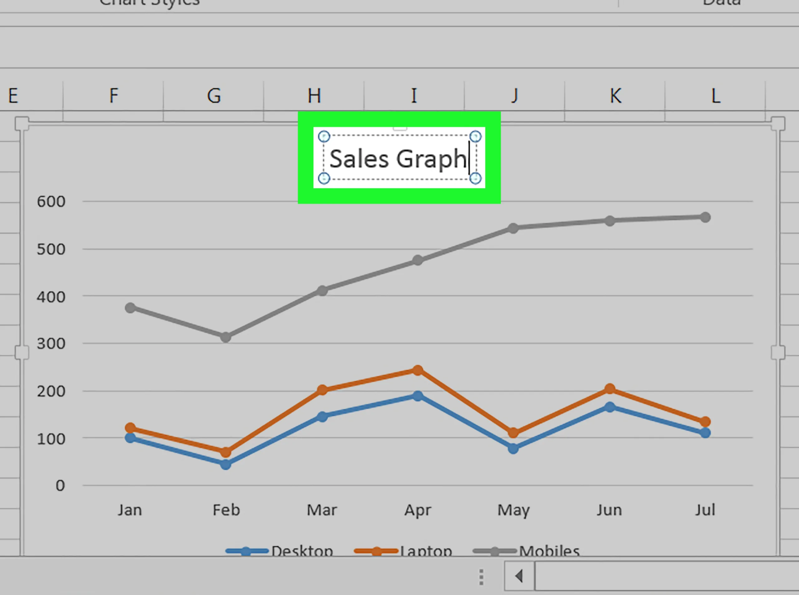 Phải làm thế nào để tạo biểu đồ trong Excel 2