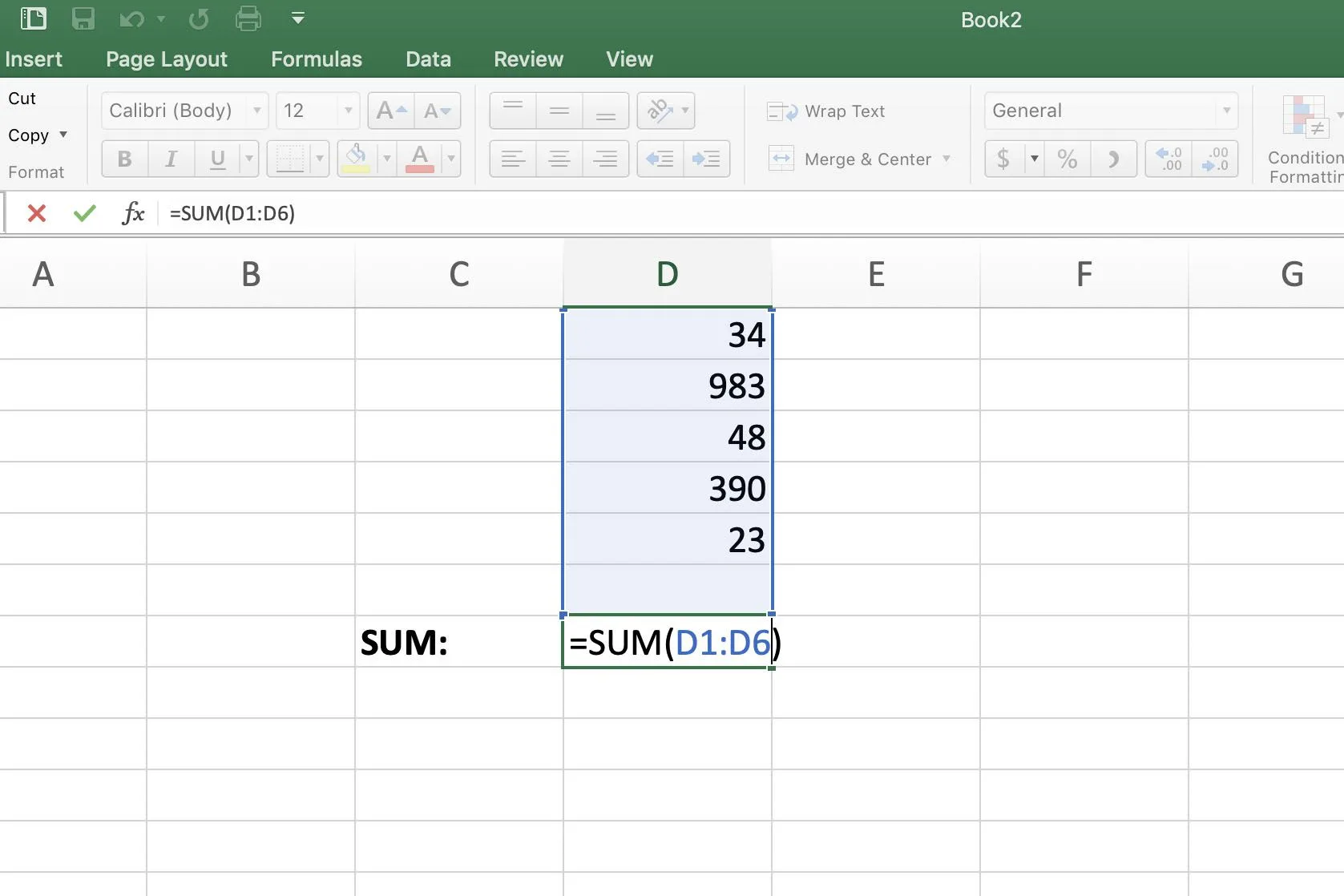 Phải sử dụng hàm SUM trong Excel như thế nào 4