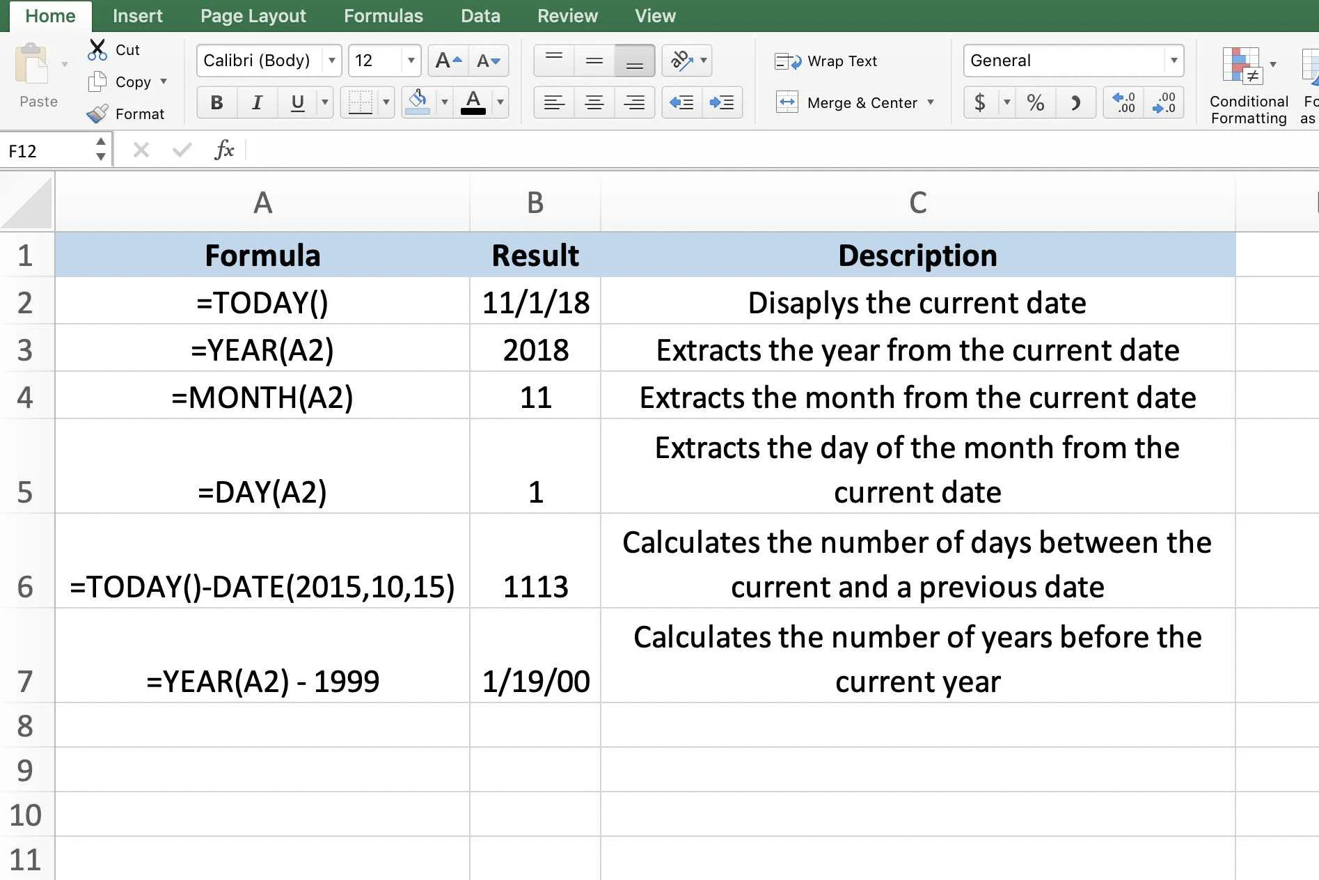 Vài ứng dụng khiến cho hàm TODAY trong Excel trở nên thông dụng 2
