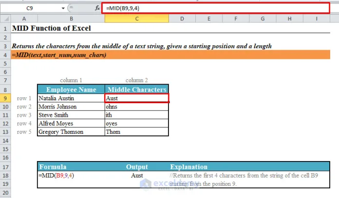 Hàm MID trong Excel là hàm gì Cách sử dụng