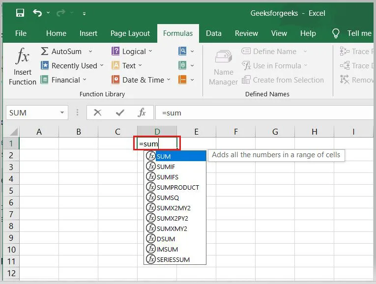 Lợi ích của việc sử dụng hàm trong Excel 1