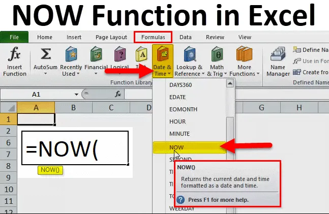 Phương pháp sử dụng hàm NOW trong Excel hiệu quả 1