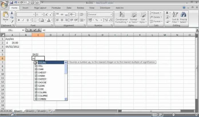 Tổng hợp chức năng của hàm CELL trong Excel