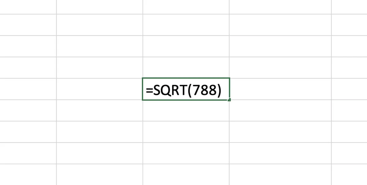 Ứng dụng của hàm SQRT trong Excel 2