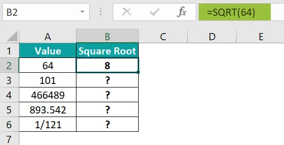 Ứng dụng của hàm SQRT trong Excel 3